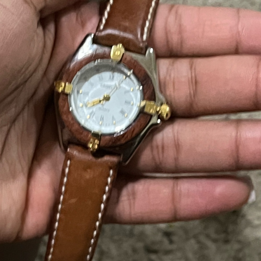 Brown and Gold Classic Leather Watch